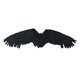 thumbnail image 1 of Alas de ángel para disfraz de cosplay, accesorio para disfraz, alas de plumas, decoración de Halloween para Negro, 1 of 9