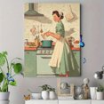 thumbnail image 4 of Qisvanset Retro Kitchen Canvas Wall Art 15.75x11.81 Inches, 4 of 8