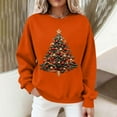 thumbnail image 5 of Uootdi Gift Christmas Sweatshirts for Women Merry Christmas Long Sleeve Shirts Cute Xmas Print Holiday Party Pullover Tops, 5 of 8