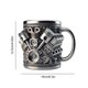 thumbnail image 4 of Taza de tazas de acero inoxidable en motor de automóviles Taza de té de acero inoxidable para amantes de los automóviles (V8) Café, 4 of 7