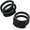 Black, variant on Wedding Ring Protector for Working Out - Silicone Rubber Ring Cover Protector – Set of two: 4mm and 9mm
