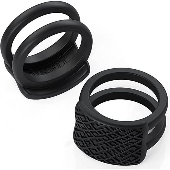 Rinfit Wedding Ring Protector for Working Out - Silicone Rubber Ring Cover Protector – Set of two: 4mm and 9mm
