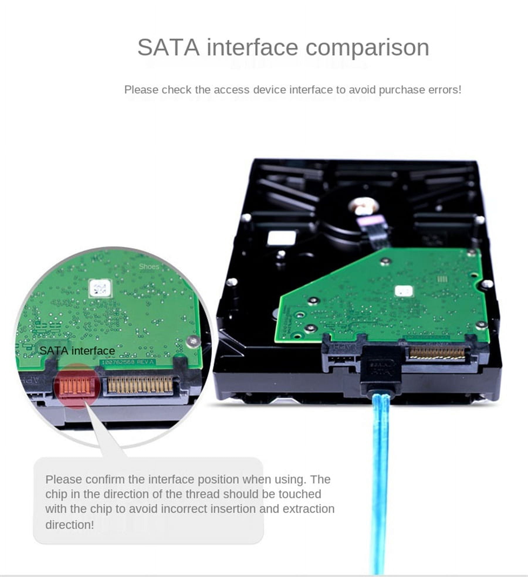 Acaige 2Pcs Sata To Sata Cable 4 Ports/Set 7 Pin Sata Sas Cable 6Gbps For Server Mining