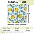 thumbnail image 2 of Ice Cream and Dessert Pattern Tablecloth Colorful Summer Sweet Treats Squre Waterproof Cover with Elastic Fit for Kitchen, 2 of 6