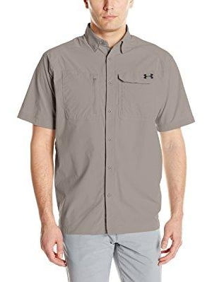 under armour men's fish hunter solid short sleeve