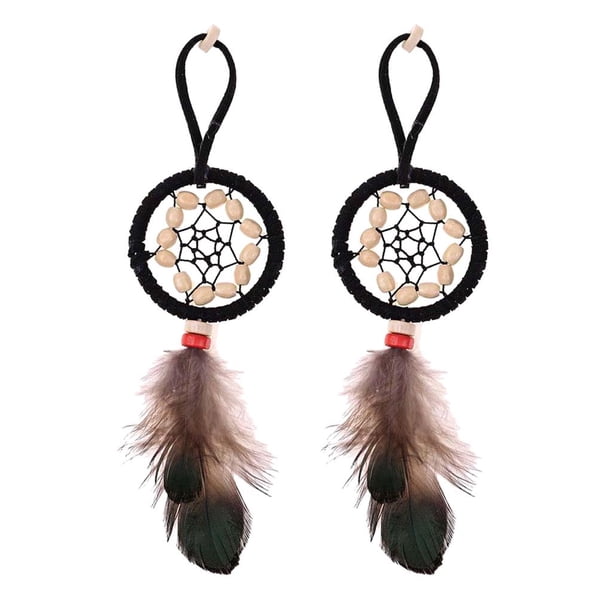 Dream Catcher Atrapasueños hecho a mano circular con pluma coche colgando adorno decoración 6 6 Magideal Dream Catcher