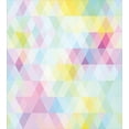 thumbnail image 3 of Abstract Duvet Cover Set, Geometrical Vibrant Rainbow Themed Pastel Colored Rhombus Pattern Hipster Style, Decorative 3 Piece Bedding Set with 2 Pillow Shams, Queen Size, Multicolor, by Ambesonne, 3 of 3