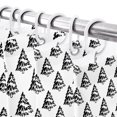 thumbnail image 4 of Christmas Tree Shower Curtains for Bathroom, Waterproof Fabric Bath Curtains Decor, Bath Tub Curtain Black Xmas Pine Trees Winter Farmhouse Decorative Shower Curtain Sets with 12 Hooks, 72x72 Inch, 4 of 8