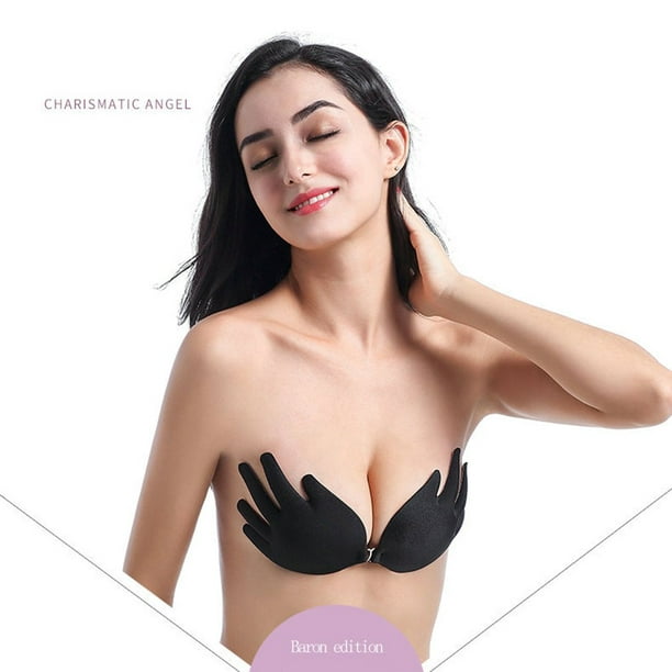 Hand Shape Women Push Up Lift Gather Invisible Bra Silicone Chest Paste 