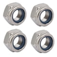 thumbnail image 1 of Unique Bargains 4pcs M12 x 1.5mm Pitch Metric Fine Thread 304 Stainless Steel Hex Lock Nuts, 1 of 4