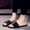 Black, variant on Earth Shoes Women Sandals Women Beach Breathable Solid Color Sandals Home Slipper Flip-Flops Flat Shoes Planters Facetious Sandals for Women on Clearance