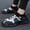 Black, variant on Men's Sport Casual Shoes, Fashion Trendy Color-Block Sock Ankle Shoes