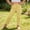 Yellow, variant on HAOTAGS Girls Cotton Pants (3-12) Casual Soft and Breathable Stright Leg Long Pants Pink Size 6