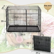 BestPet Folding Pet Kennel with Divider, Metal, Small, 30