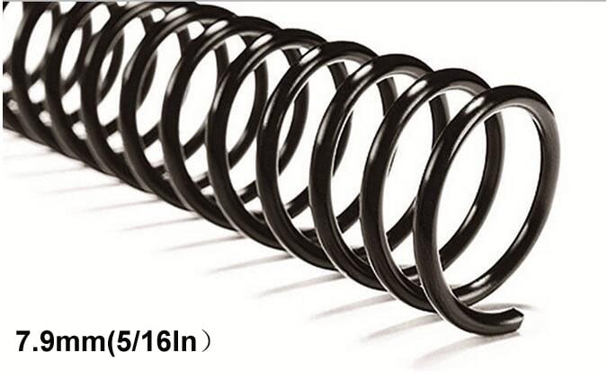 INTSUPERMAI 100 Sheets 5/16' Plastic Spiral Coil Supply for Binder Machine 36-50 Pages Note