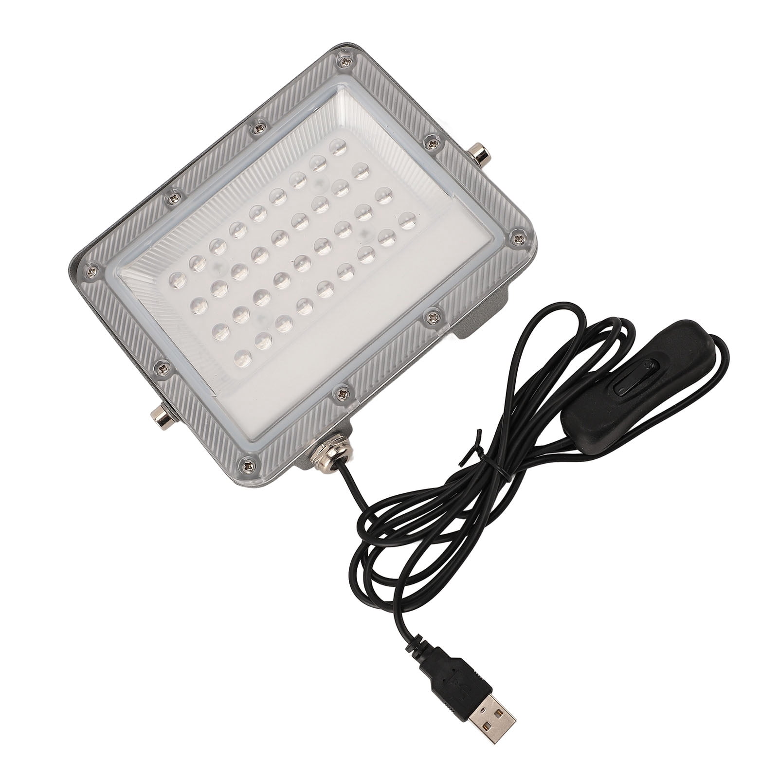 Yajisi UV LED Black Light Water Resistant USB Powered Powerful Flood Light for Glow Party Holiday Decoration Stage Lighting (7.87 inches / 20.0 cm)