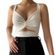 thumbnail image 1 of Gibobby Mujeres Strappy Bowknot Color sólido Sexy Strappy Hollow Out Slim Fit Chaleco espalda abierta Tirantes(Blanco,M), 1 of 5