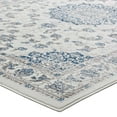 thumbnail image 3 of Modway Lilja Distressed Vintage Medallion 5x8 Area Rug in Ivory and Moroccan Blue, 3 of 7