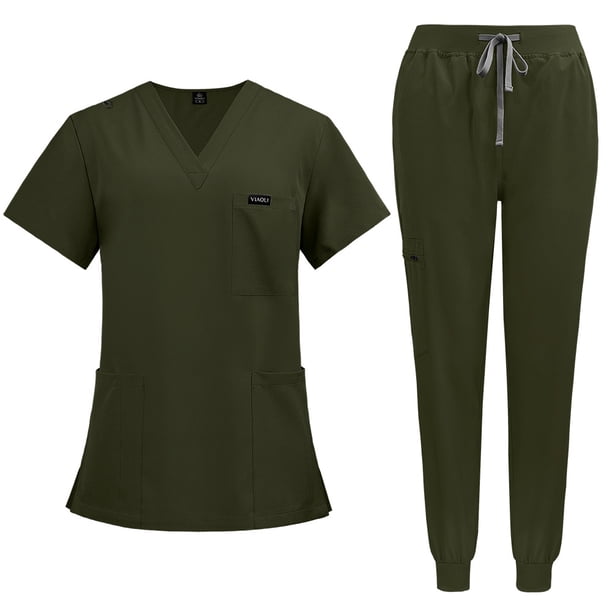 Ropa de manga corta para el lavado de manos en color para sala de operaciones, ropa de enfermera para el cuidado de la piel de mujer, ropa de aislamiento para cirujanos, monos