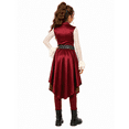 thumbnail image 5 of Halloween Pirate Costume - 4-Piece G"irl"s Princess Anime Cosplay Costume Outfits for Fancy-Dress Up Party Night, Size:140, 5 of 9