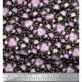 thumbnail image 3 of Soimoi polyester Crepe Fabric Leaves & Rose Floral Decor Fabric Printed Yard 42 Inch Wide, 3 of 3
