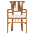 thumbnail image 3 of vidaXL 5 Piece Garden Dining Set Solid Wood Teak, 3 of 5
