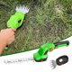 thumbnail image 1 of Cortasetos y cortacésped recargable 2 en 1, tijeras de jardín eléctricas inalámbricas con cuchillas SK5, herramienta de poda manual ligera para césped, arbustos y jardines pequeños, 0,9 kg, verde, 1 of 7