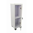 thumbnail image 3 of Make to order allow 3 months.FixtureDisplays® Mobile Floor Display For Rings, White Rack Stand, Anti-theft Ring Organizer with Wheels & Sign Holder 11054, 3 of 5