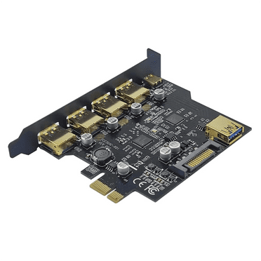 USB 3.2 PCIE Expansion Card PCIE 1X to USB 3.2 TYPE-C USB 3.2 Gen1 Adapter Multiplier USB3.2 PCI E Controller 5Gbps