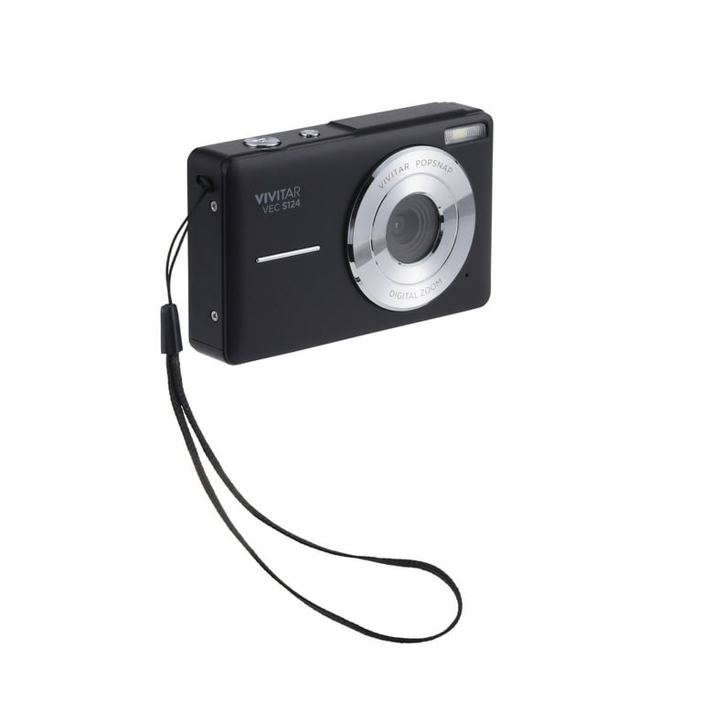 Vivitar Popsnap Compact Digital Camera, Black, 16X Zoom, 1080p