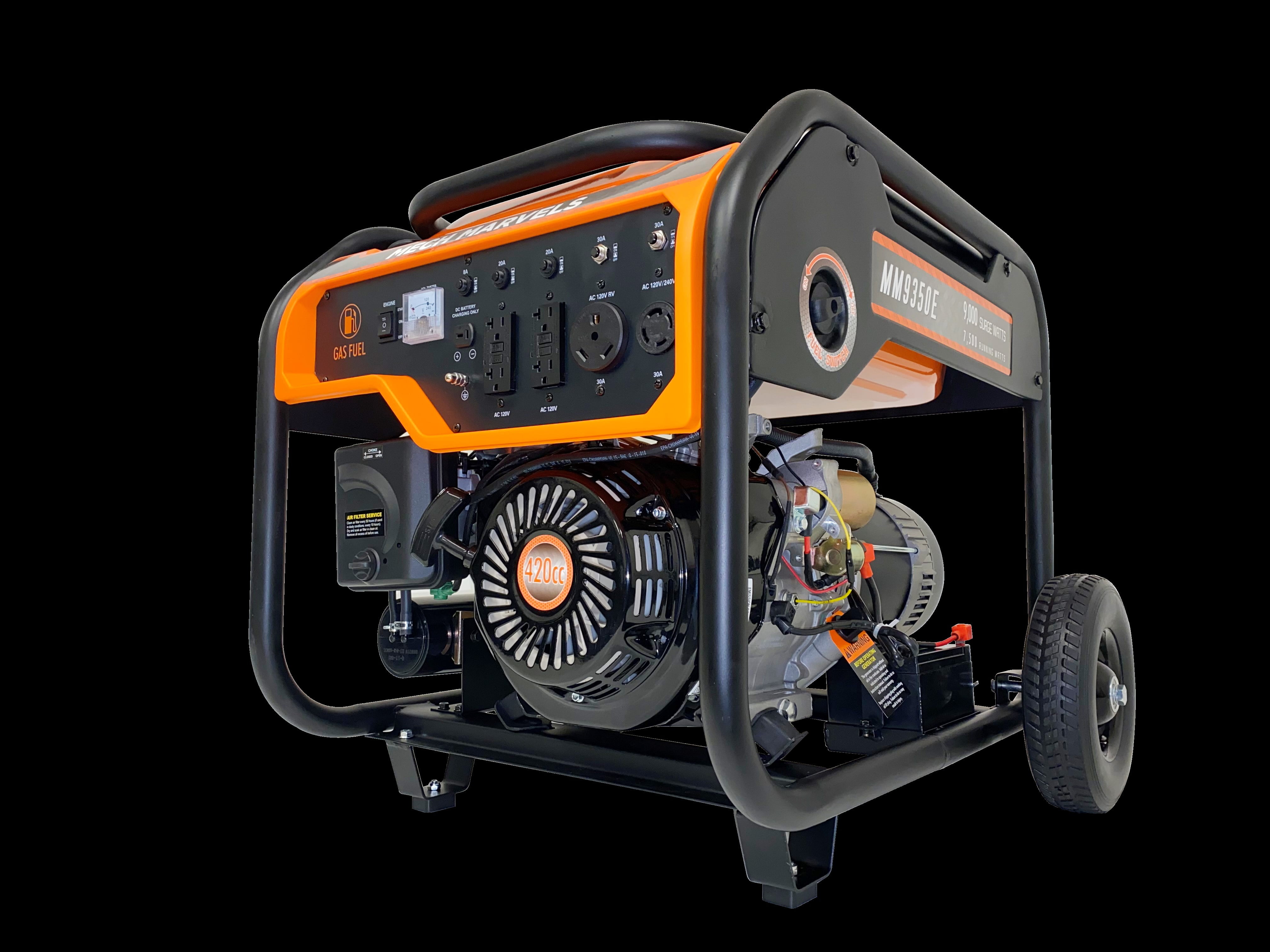 Mech Marvels 9000 Watt Portable Power Generator with Electric Start