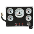 thumbnail image 3 of Boat Gauge Panel, 5 Dash Gauge Set, Tachometer, Fuel Level, Water Temperature, Oil Pressure, Voltmeter, 12V Marine Dashboard for Engine Generator RV Yacht Machinery, 3 of 7