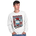 thumbnail image 3 of The Smurfs Cool Kanji Boss Papa Men Big & Tall Sweatshirt Brisco Brands 3X, 3 of 5