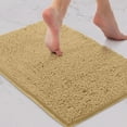 thumbnail image 2 of Bath Mat By LuxUrux-Extra-Soft Plush Bath Shower Bathroom Rug,1'' Chenille Microfiber Material, Super Absorbent Shaggy Bath Rug. Machine Wash & Dry ( 16 x 24, Beige), 2 of 8