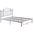 thumbnail image 5 of Hodedah Complete Metal Full-Size Bed with Headboard-Footboard in Silver Finish, 5 of 5