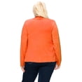 thumbnail image 3 of Moa Collection Women's Plus Size Casual Long Sleeve Drape Open Front Cardigan, 3 of 6