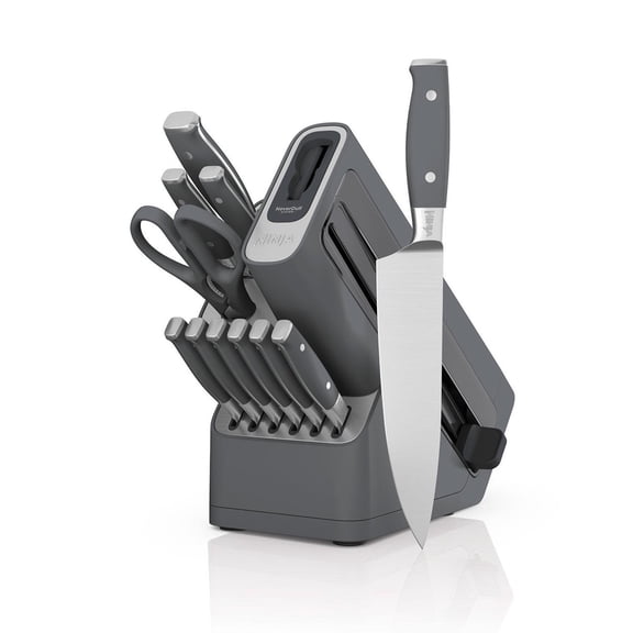 Ninja Foodi NeverDull Premium 12-Piece Knife System Set, Gray