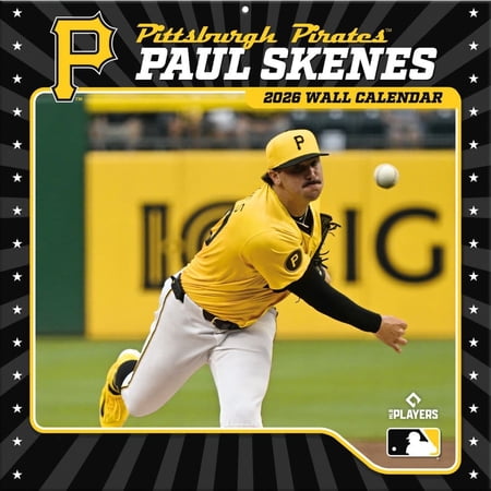 Turner Licensing MLB Pittsburgh Pirates Paul Skenes 2026 Wall Calendar