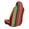 thumbnail image 2 of Honeii Mexican Serape Blanket Stripes Print Car Seat Cover,Car Interior Covers,Universal Fit Seat Protector, Compatible with Most Cars, SUVs, Trucks, and Vans, 2 of 5
