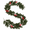 BF-D, variant on 5.74 Ft Christmas Holly Garland, Pre‑Decorated Artificial Greenery Garland with Leaves & Red Berries, Festive Holiday with Hanging Loops for Mantel, Table Runner, Stair, Arch, Xmas Home Decor