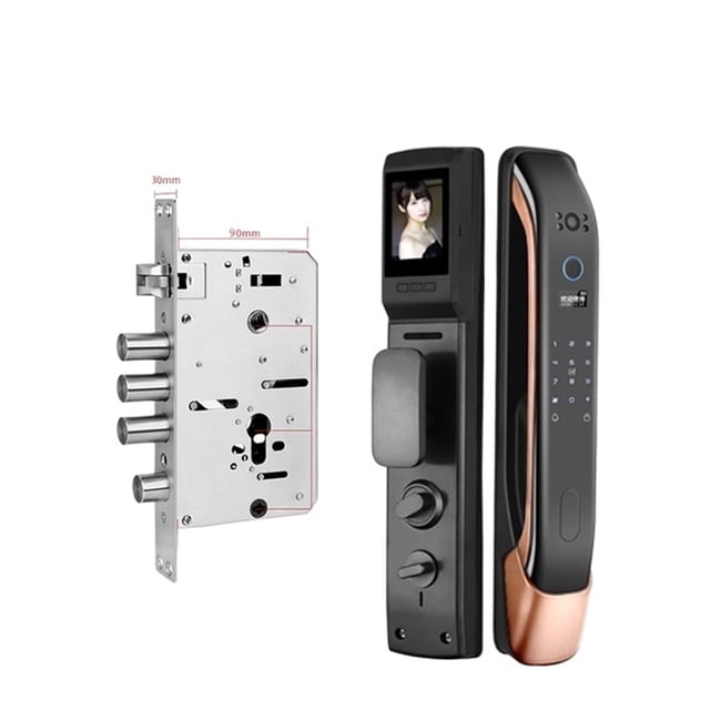 Door Lock, Digital Password Electronic Locks APP Remote Control Unlock Automatic Finrprint Smart Door Lock With Camera ,Easy to Install
