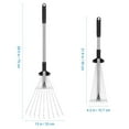 thumbnail image 4 of CUITING Adjustable Telescopic Folding Metal Leaf Rake, 4 of 5