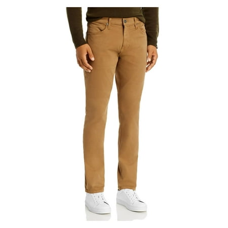 Paige Mens Federal Denim Colored Wash Straight Leg Jeans Taupe 30