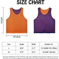 thumbnail image 4 of YOUI-GIFTS 6 PCS Reversible Pinnies Basketball Soccer Training Vest Double Sided Mesh Jerseys for Adult, 4 of 5