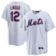 thumbnail image 1 of Camiseta clásica de béisbol blanca de local de Francisco Lindor de los New York Mets, con número de estrella bordado.-S, 1 of 2