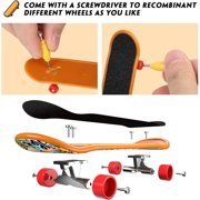 Fingerboard Mini Finger Skateboards 12PCS Professional Finger Boards Set Creative Fingertips Movement, Mini Skateboard Starter Kit Finger Sports Party Favors Novelty