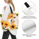 thumbnail image 3 of Fotbe Sunflower 5 Bolsa Tote Estética de Lona con Estampado para Mujer - Bolsa Reutilizable de Hombro Casual para Vacaciones, Compras, Trabajo y Gimnasio, 3 of 8