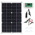 thumbnail image 3 of 20W Panneau Solaire Kit Régulateur de Charge Solaire Photovoltaïque Monocristallin pour Urgence, 3 of 14