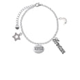 thumbnail image 2 of Delight Jewelry Marathon Roman Numeral Silvertone Dream Big Charm Bracelet, 7.5+2" Extender, 2 of 4
