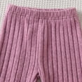 thumbnail image 4 of TOWED22 Toddler Girl Clothes Long Sleeve Ruffle Outfits Bowknot Flare Pants Two Piece Fall Clothing Set for Kids Girls,Pink,10Y, 4 of 9